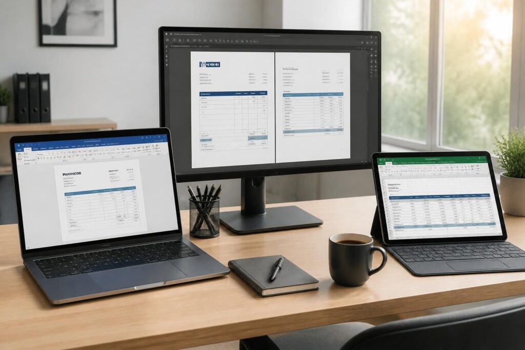 découvrez nos exemples de factures proforma en formats word, excel et pdf, adaptés à tous vos besoins professionnels pour faciliter vos transactions et devis.